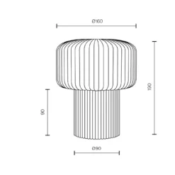 Lampade Da Tavolo-Maytoni Lampada da tavolo per soggiorno omaggio a fungo ceramica e vetro