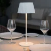Lampade Da Tavolino Esterno-Selezionato da Mazzolaluce Lampada da tavolo portatile bianca ricaricabile led 3000k