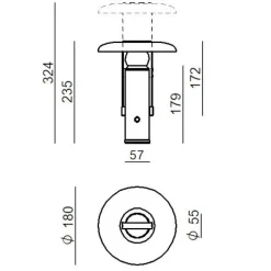 Lampade Da Tavolino Esterno-Linea Light Lampada da tavolo portatile senza fili camping bianca