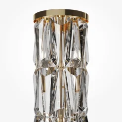 Lampade Da Tavolo-Maytoni Lampada da tavolo puntes per salotto oro in cristallo