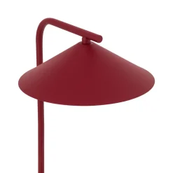 Lampade Da Tavolo-Selezionato da Mazzolaluce Lampada da tavolo rossa design moderna cono in metallo