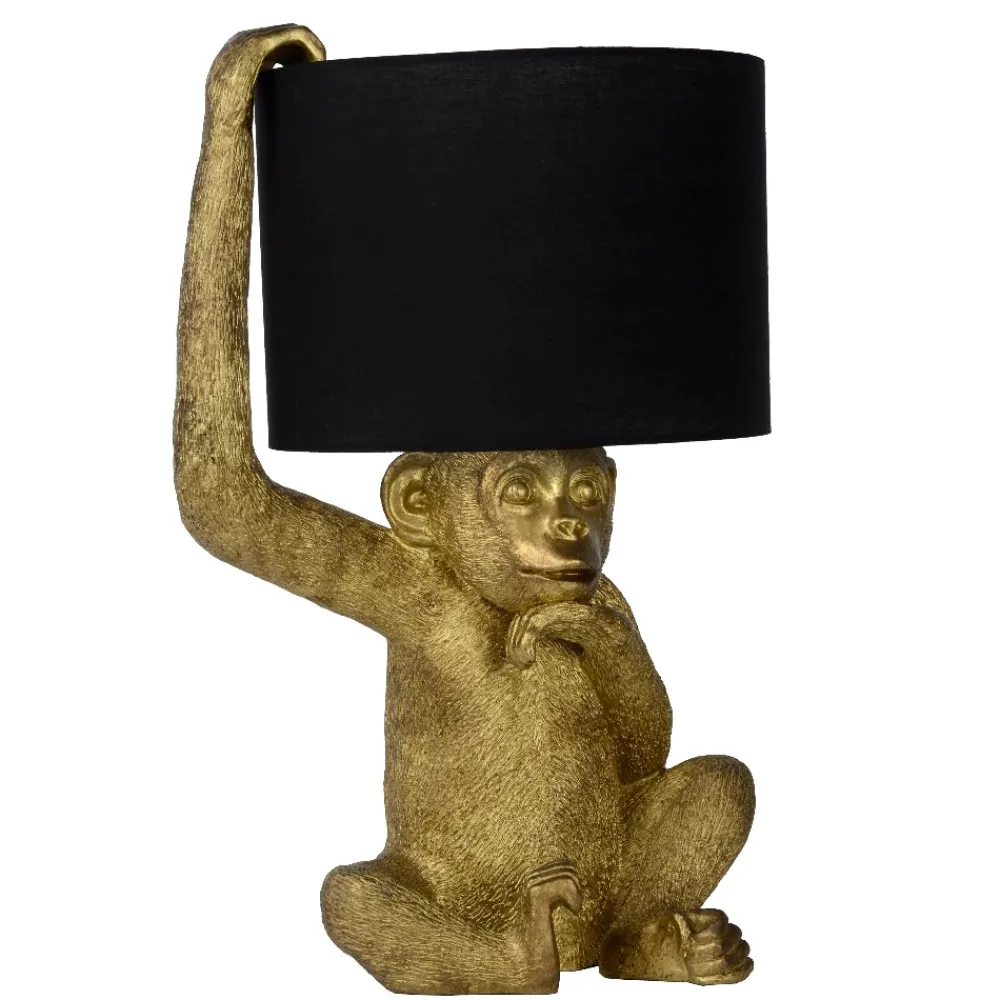 Lampade Da Tavolo-Selezionato da Mazzolaluce Lampada da tavolo scimpanze oro