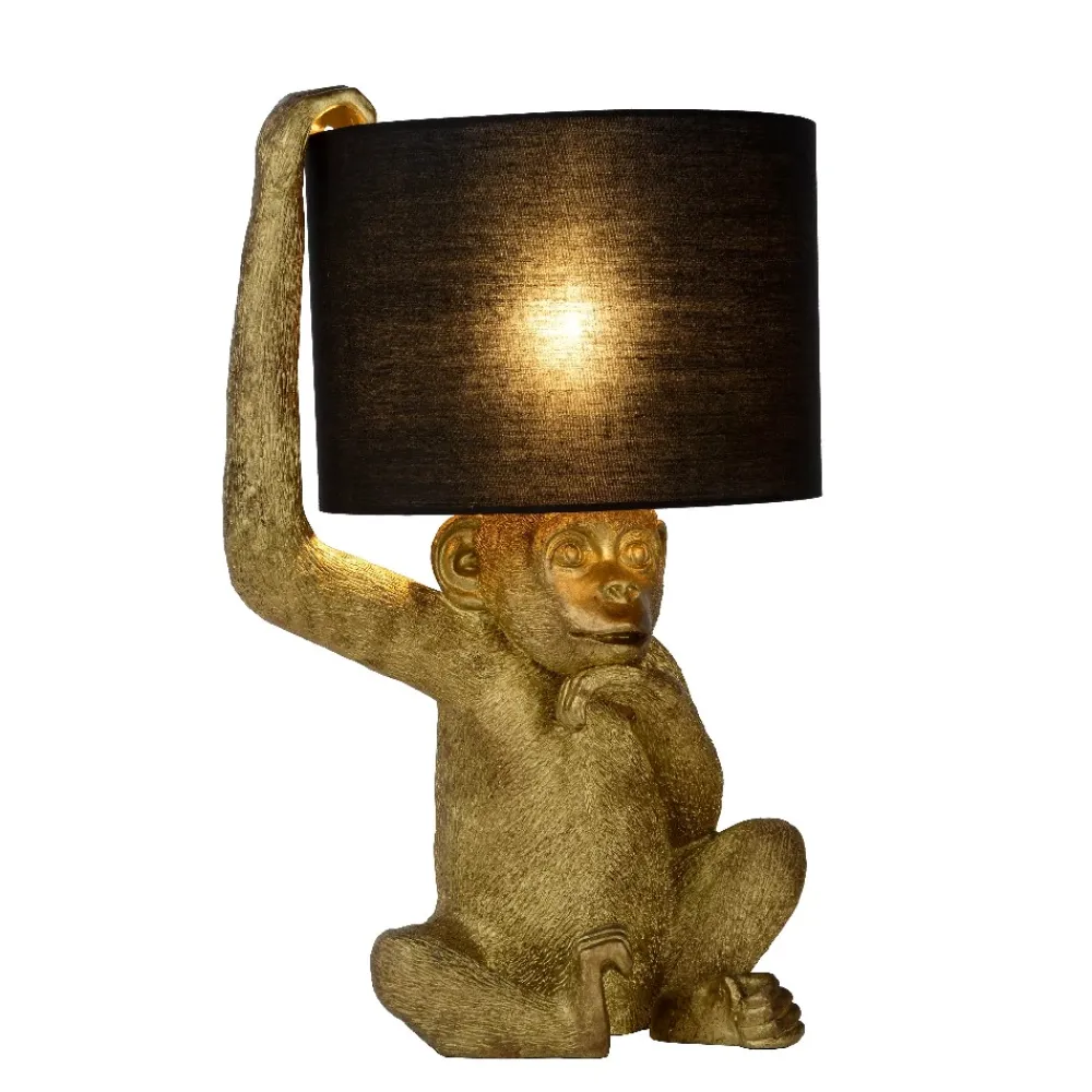 Lampade Da Tavolo-Selezionato da Mazzolaluce Lampada da tavolo scimpanze oro