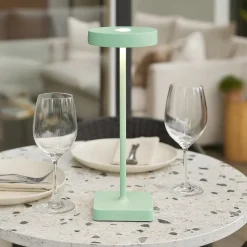 Lampade Da Tavolino Esterno-Ondaluce Lampada da tavolo senza fili lt tap touch dimmer led salvia