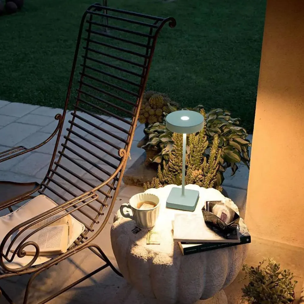 Lampade Da Tavolino Esterno-Ondaluce Lampada da tavolo senza fili lt tap touch dimmer led salvia
