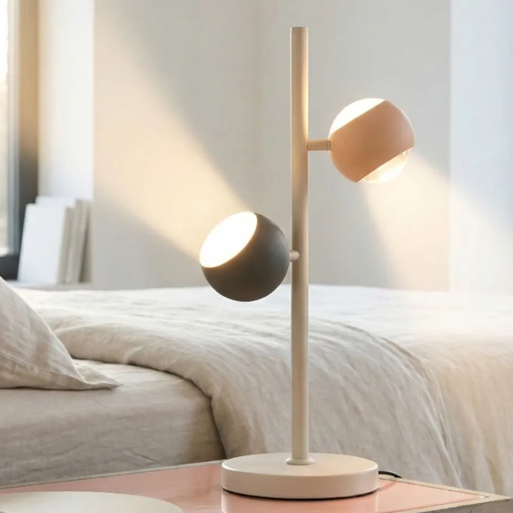 Lampade Da Tavolo-Selezionato da Mazzolaluce Lampada da tavolo sfere antracite pesca orientabili led 2300k-65000k