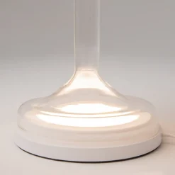 Lampade Da Tavolo-Maytoni Lampada da tavolo spirito per salone vetro fume' bianca led dimmerabile