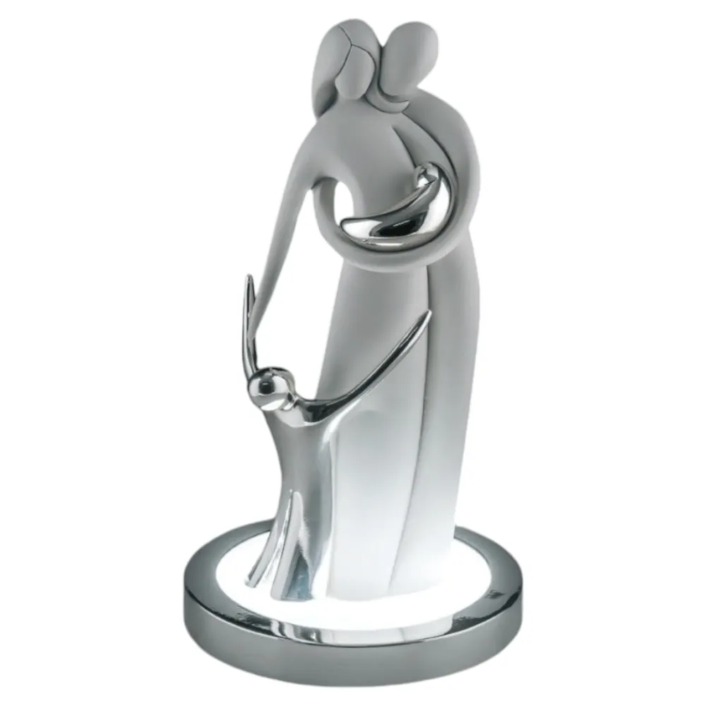 Soprammobili Moderni-Bongelli Preziosi Lampada da tavolo statuina led famiglia