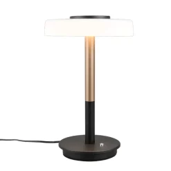 Lampade Da Tavolo-Selezionato da Mazzolaluce Lampada da tavolo vetro bianco parti colore caffè design moderna