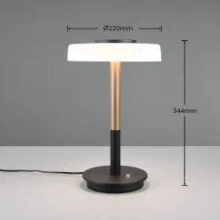 Lampade Da Tavolo-Selezionato da Mazzolaluce Lampada da tavolo vetro bianco parti colore caffè design moderna