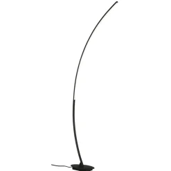 Lampade Da Terra-Selezionato da Mazzolaluce Lampada da terra ad arco nero design moderna led 11w 3000k
