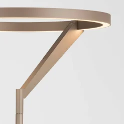 Lampade Da Terra-Selezionato da Mazzolaluce Lampada da terra a piantana moca caffe moderna led 26w 3000k biemissione