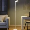 Lampade Da Terra-Selezionato da Mazzolaluce Lampada da terra a stelo bianca parabola orientabile led 3000k