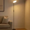 Lampade Da Terra-Selezionato da Mazzolaluce Lampada da terra black nera led 30w 3000k dimmerabile per ufficio
