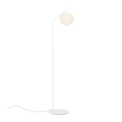 Lampade Da Terra-Selezionato da Mazzolaluce Lampada da terra design moderna bianca sfera di vetro