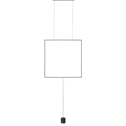 Lampade Da Terra-Selezionato da Mazzolaluce Lampada da terra design moderno quadrato sospeso led 3000k nero