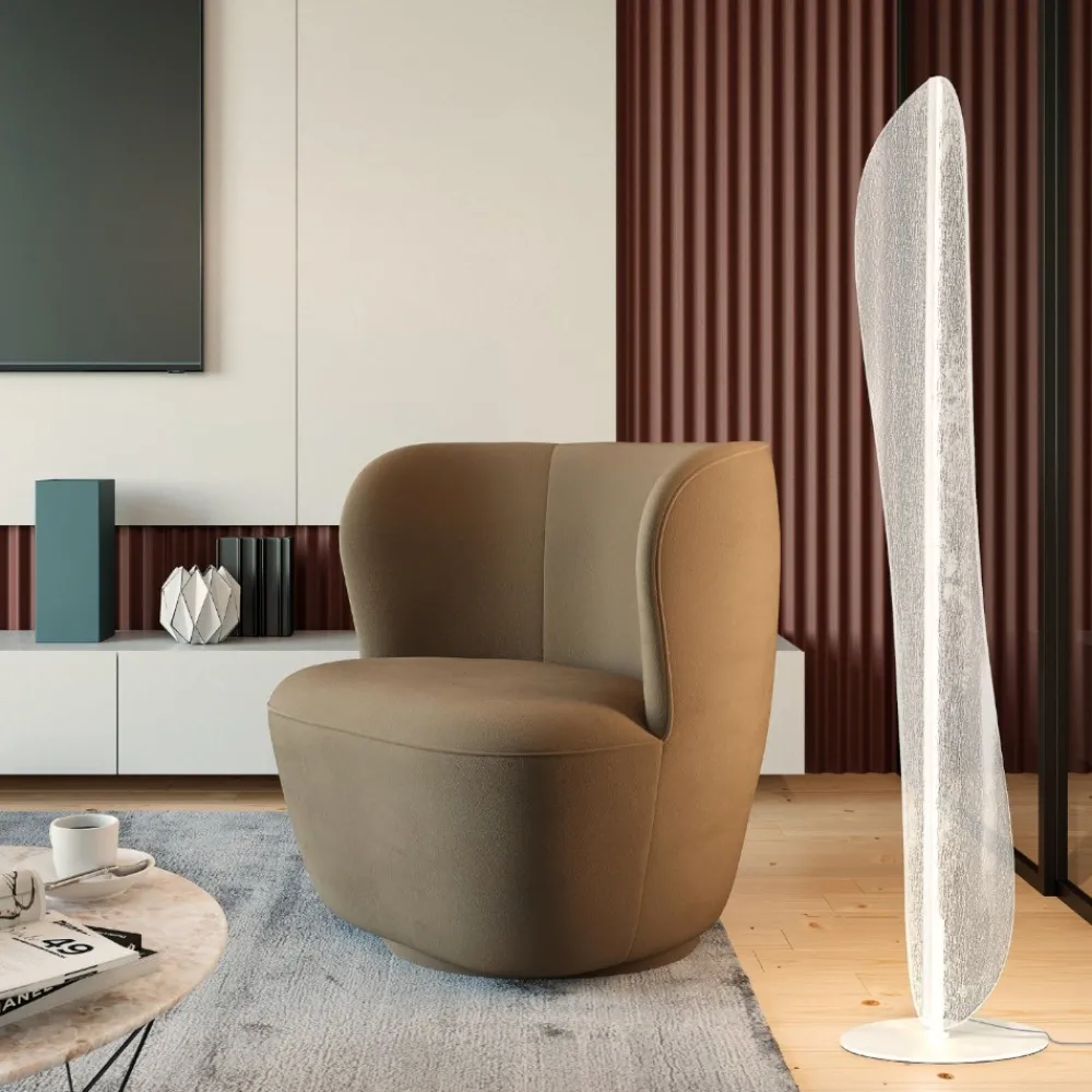 Lampade Da Terra-Selezionato da Mazzolaluce Lampada da terra design moderna led 30w 3000k per soggiorno