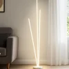 Lampade Da Terra-Perenz Illuminazione Lampada da terra design moderno bianca led 300ok orientabile twins perenz