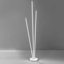 Lampade Da Terra-Perenz Illuminazione Lampada da terra design moderno bianca led 300ok orientabile twins perenz