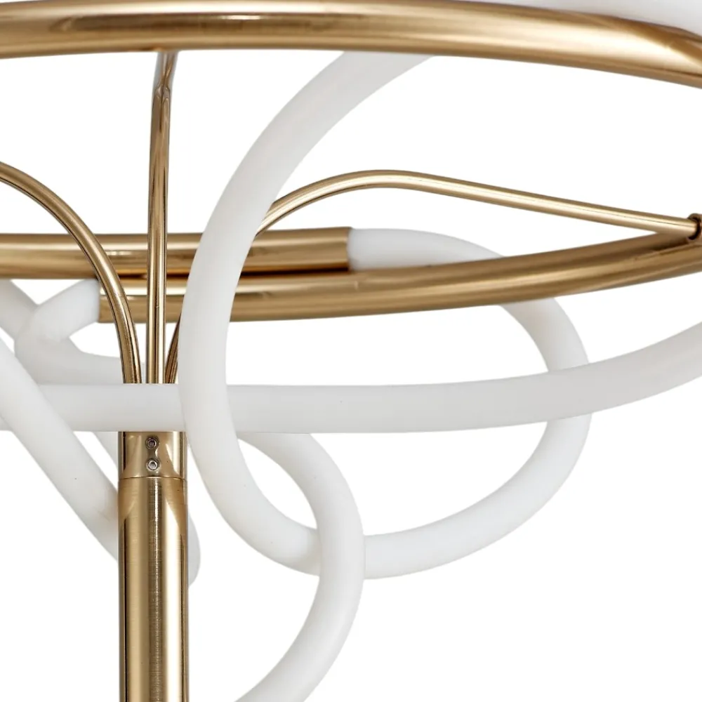 Lampade Da Terra-Selezionato da Mazzolaluce Lampada da terra design moderna oro led 28w 3000k