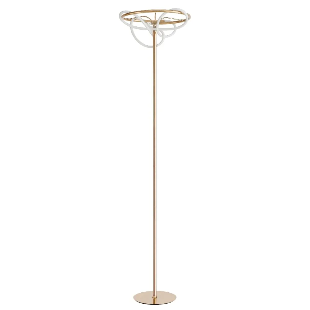Lampade Da Terra-Selezionato da Mazzolaluce Lampada da terra design moderna oro led 28w 3000k