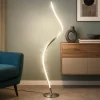 Lampade Da Terra-Selezionato da Mazzolaluce Lampada da terra design moderna led 9w rgb dimmerabile con telecomando