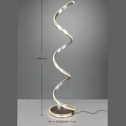 Lampade Da Terra-Selezionato da Mazzolaluce Lampada da terra design moderna grigio led 34w dimmerabile