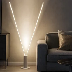 Lampade Da Terra-Selezionato da Mazzolaluce Lampada da terra due luci led 3000k dimmerabile per salotto