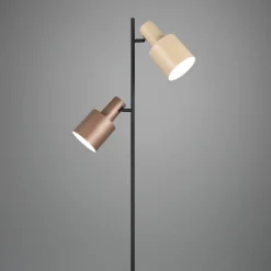 Lampade Da Terra-Selezionato da Mazzolaluce Lampada da terra due luci moderna orientabile multicolor