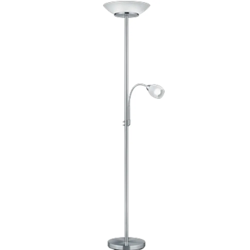 Lampade Da Terra-Selezionato da Mazzolaluce Lampada da terra due luci orientabile per camera da letto