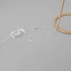 Lampade Da Terra-Selezionato da Mazzolaluce Lampada da terra flut foglia oro moderna led dimmerabile