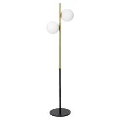 Lampade Da Terra-Miloox Lampada da terra jugen nero oro moderno