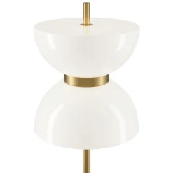 Lampade Da Terra-Maytoni Lampada da terra kyoto per salotto moderna oro base di marmo