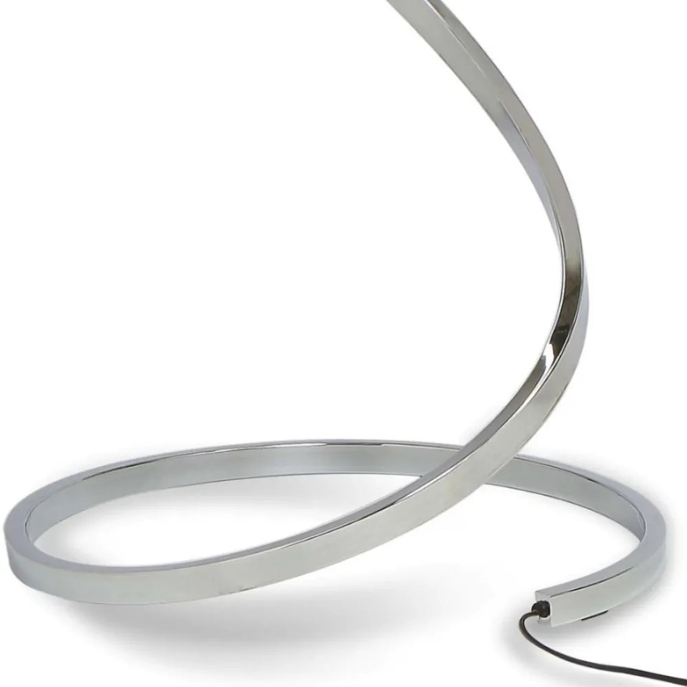 Lampade Da Terra-Selezionato da Mazzolaluce Lampada da terra led per soggiorno design moderna cromo