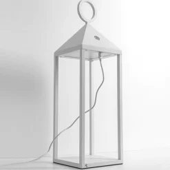 Lampade Da Esterno Giardino-Selezionato da Mazzolaluce Lampada da terra led portatile bianca per esterno
