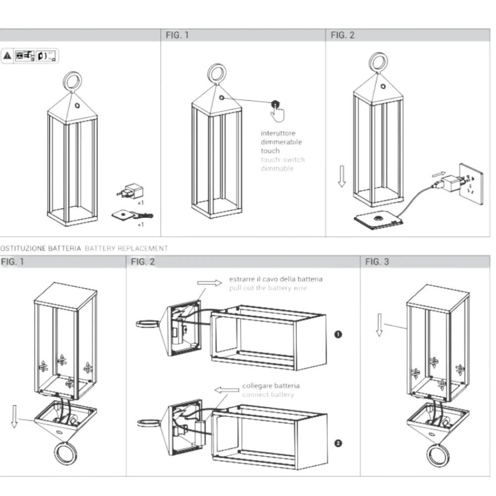 Lampade Da Esterno Giardino-Selezionato da Mazzolaluce Lampada da terra led portatile bianca per esterno
