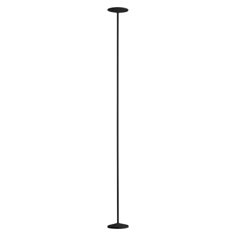 Lampade Da Terra-Linea Light Lampada da terra poe led moderna nera