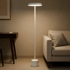 Lampade Da Terra-Selezionato da Mazzolaluce Lampada da terra minimalista led 3000k tondo per soggiorno