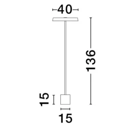 Lampade Da Terra-Selezionato da Mazzolaluce Lampada da terra minimalista led 3000k tondo per soggiorno
