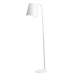 Lampade Da Terra-Selezionato da Mazzolaluce Lampada da terra moderna bianca paralume cilindrico