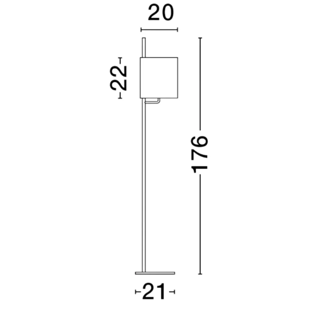 Lampade Da Terra-Selezionato da Mazzolaluce Lampada da terra moderna bianca per salotto minimalista