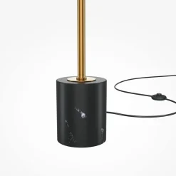 Lampade Da Terra-Maytoni Lampada da terra moderna breeze led 3000k base effetto marmo