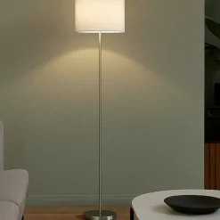 Lampade Da Terra-Selezionato da Mazzolaluce Lampada da terra moderna con paralume bianco h160 cm