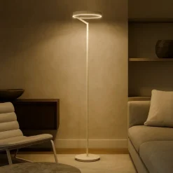 Lampade Da Terra-Gea Luce Lampada da terra moderna criseide led 3000k verde salvia