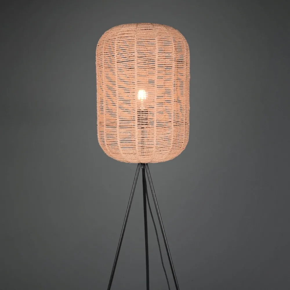 Lampade Da Terra-Selezionato da Mazzolaluce Lampada da terra moderna h150 cm marrone e nera