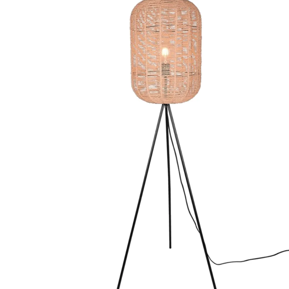 Lampade Da Terra-Selezionato da Mazzolaluce Lampada da terra moderna h150 cm marrone e nera