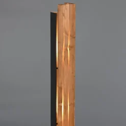 Lampade Da Terra-Selezionato da Mazzolaluce Lampada da terra moderna in legno per camera da letto h121 cm rettangolare