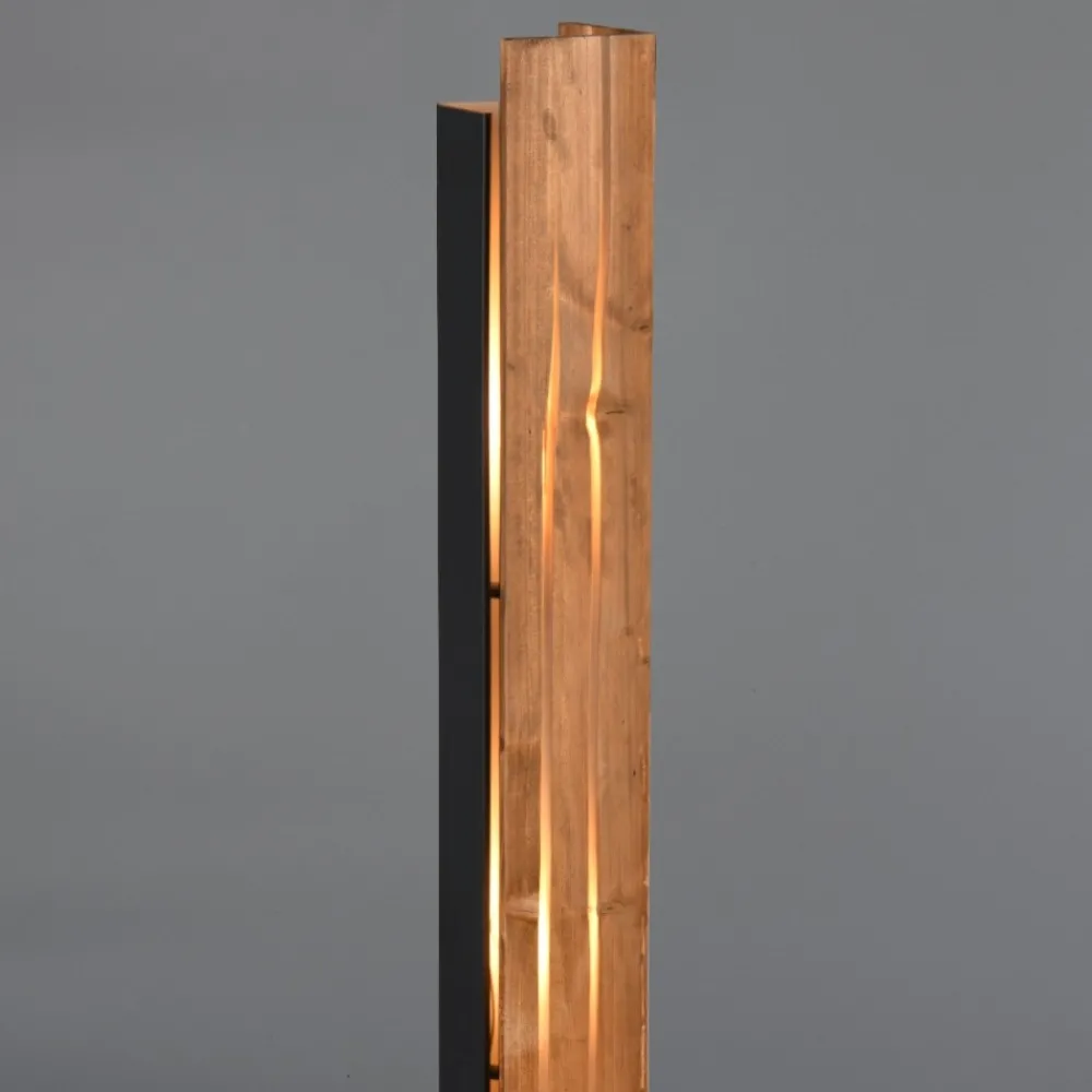 Lampade Da Terra-Selezionato da Mazzolaluce Lampada da terra moderna in legno per camera da letto h121 cm rettangolare