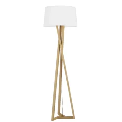 Lampade Da Terra-Selezionato da Mazzolaluce Lampada da terra moderna in legno per salotto h164 cm
