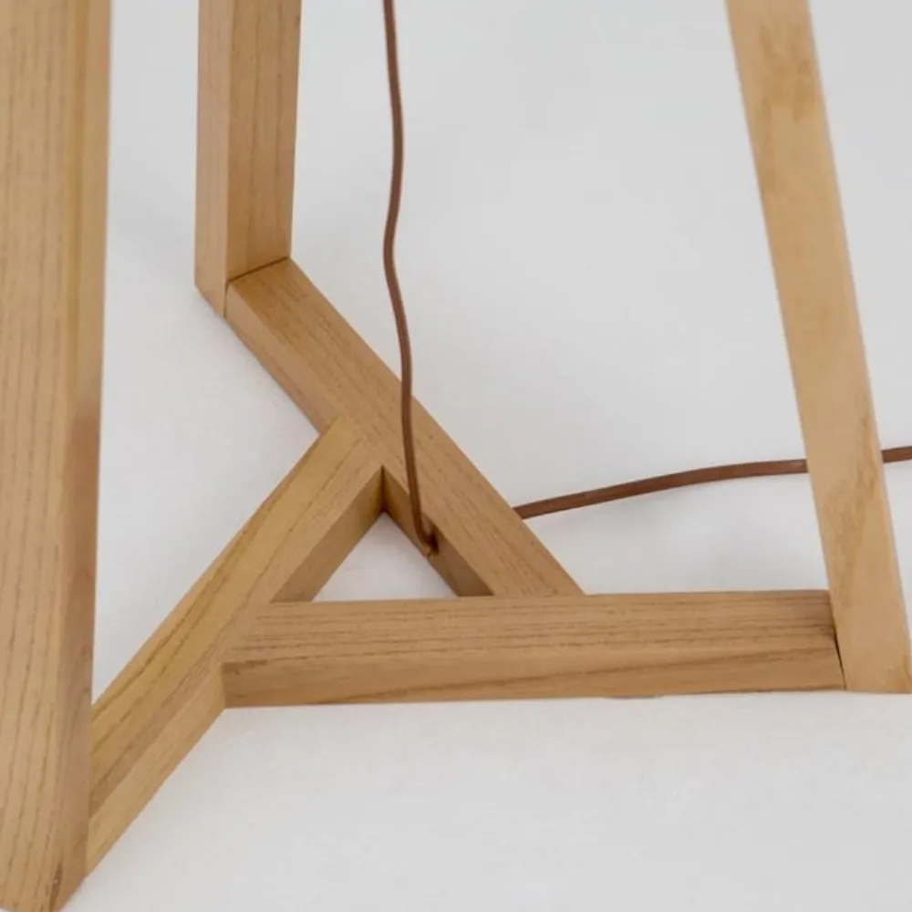 Lampade Da Terra-Selezionato da Mazzolaluce Lampada da terra moderna in legno per salotto h164 cm